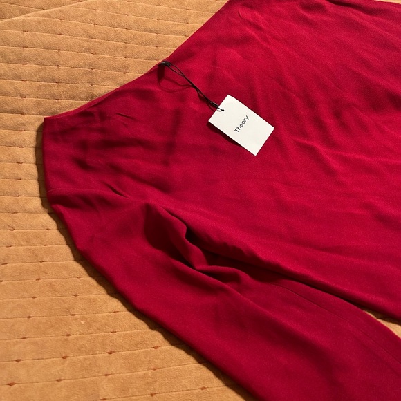 NWT. Red Theory one shoulder dress. Size 12. - Picture 6 of 6